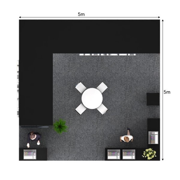 Kungfu Booth 30mins Quick Build 25m² Lego System Wooden Vape Show Exhibition Booth Custom Display Stand Booth - Image 5
